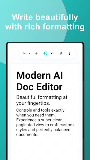 DOCS: AI Native Text Editor Screenshot 0