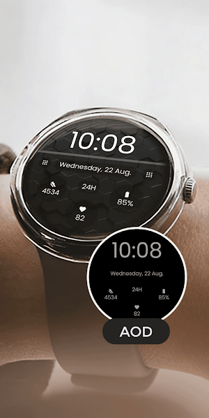 Hexagon Watch Face - Minimal Screenshot 2