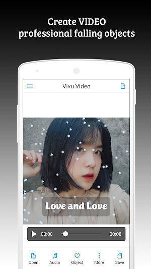 Vivu Video - Video Maker With Falling Objects Screenshot 1