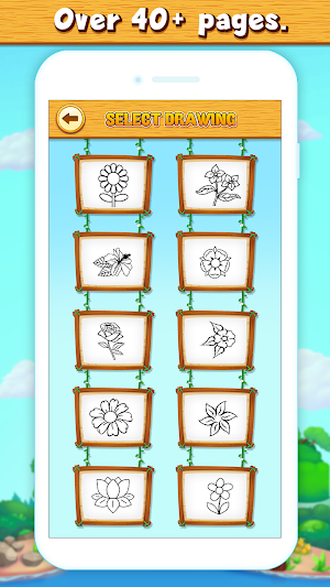 Flower Coloring Book & Drawing Book Screenshot 1