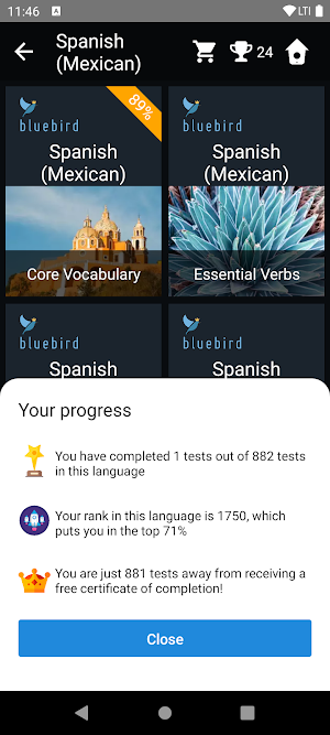 Mexican Spanish Language Tests Screenshot 2