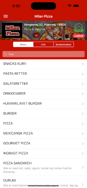 Milan Pizza Screenshot 0