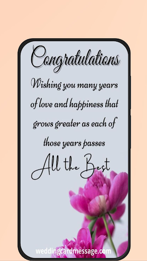 wedding congratulations Screenshot 1