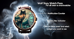 Wolf Story Watch Face Screenshot 0