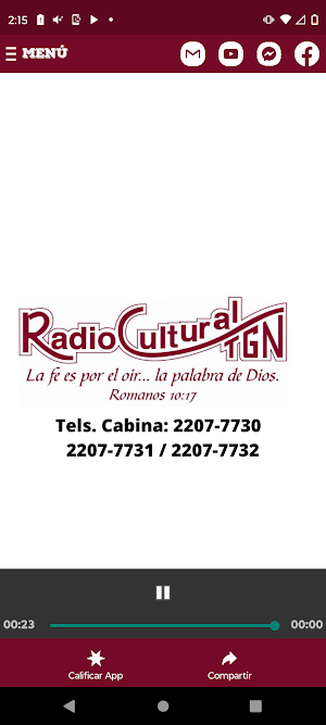 Radio cultural tgn Screenshot 2