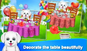 Puppy Surprise Tea Party - Pet Party Game Screenshot 2