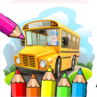 coloring school bus game