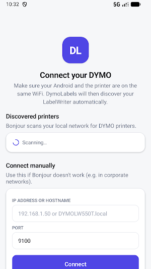 Print Dymolabels from phone Screenshot 1