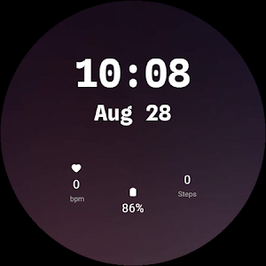 Dark Obsidian - Watch Face Screenshot 1