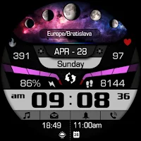 Astronomy Moon Galaxy Watch 73