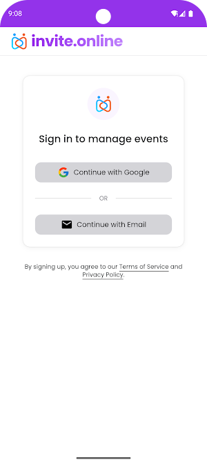 invite.online Screenshot 1
