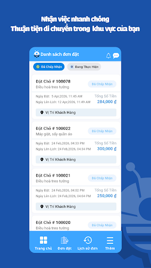Ong thợ Partner Screenshot 2