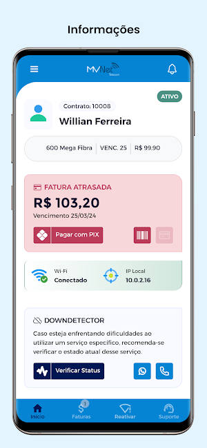 MV NET TELECOM Screenshot 1