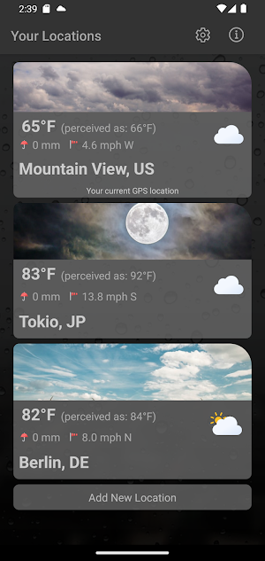Unicorn Weather Screenshot 0