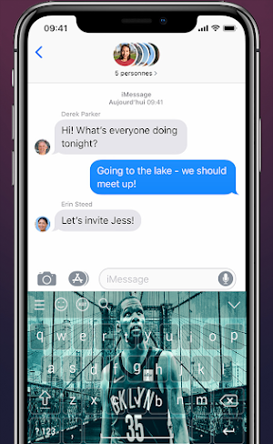 Kevin Durant Keyboard Nets Theme NBA 2021 For Fans Screenshot 1