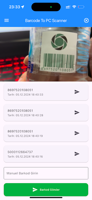 Barcode To Pc Scanner Screenshot 2