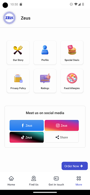 Zeus Greek Restaurant Screenshot 2