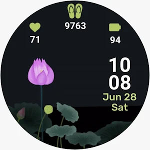 Lotus watch face animated Screenshot 0