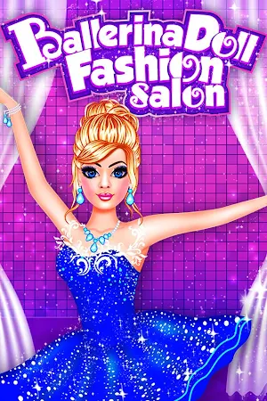 Ballerina Doll Fashion Salon Makeup Dress up Game Screenshot 0