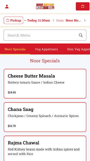 Noor Biryani Indian Grill Screenshot 2