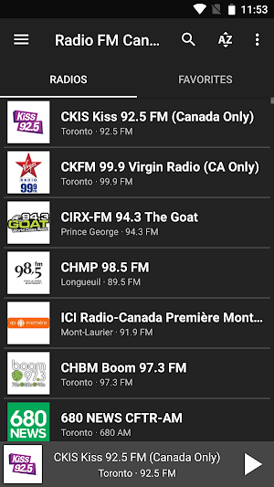 Radio FM Canada Screenshot 3
