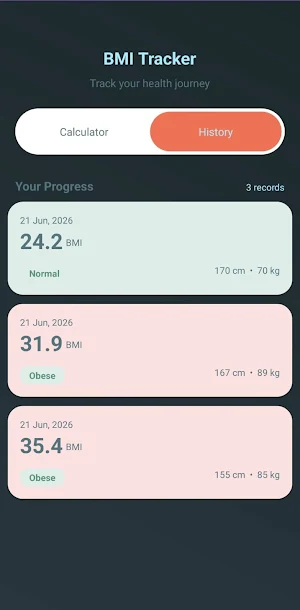 VitaScale: BMI Tracker Screenshot 2