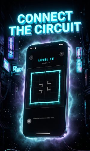 Neon Loop: Pipe Connect Puzzle Screenshot 1