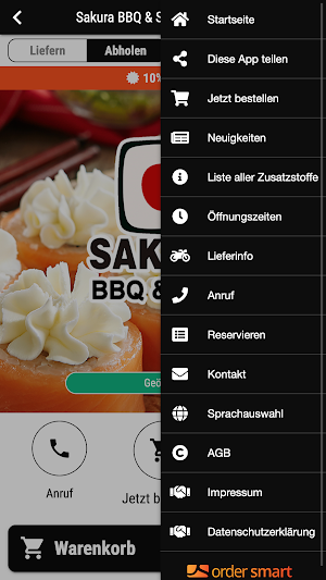 Sakura BBQ Sushi Restaurant Screenshot 2