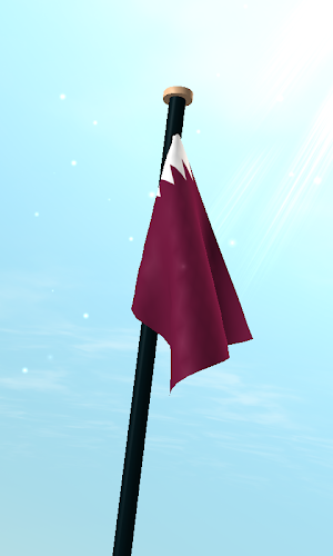Qatar Flag 3D Live Wallpaper Screenshot 2