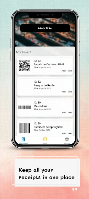 TickShare: Save&share receips Screenshot 0