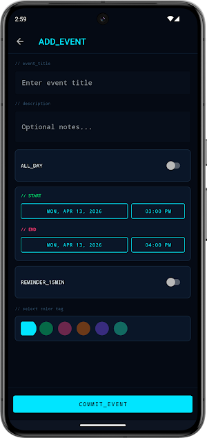 HXS Calendar Screenshot 3