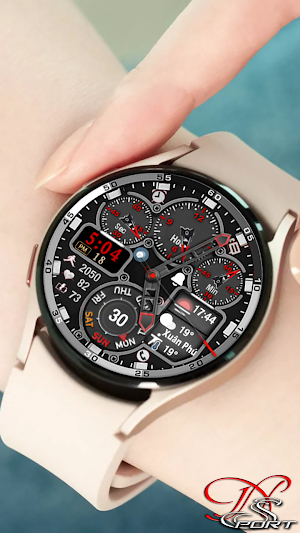 [N-SPORT590]RedInfor WatchFace Screenshot 1