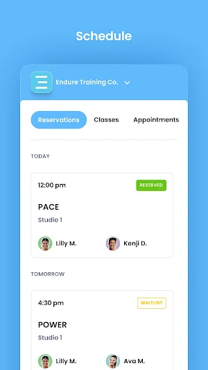 Endure Training Co. Screenshot 2