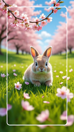 Cute Rabbit Wallpaper Screenshot 2