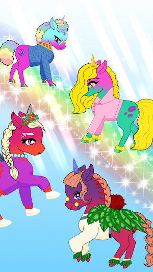 Chibi Unicorn – Kawaii Avatar Maker Screenshot 1
