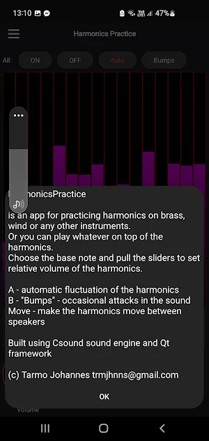 Harmonics Practice Screenshot 3