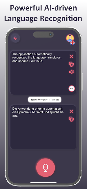 Live Voicely Translator Screenshot 1