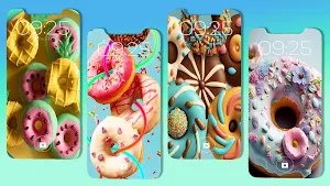 Donut : Kawaii Food Wallpaper Screenshot 2