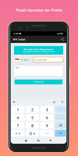 WA Quick – Without Save Number Screenshot 2