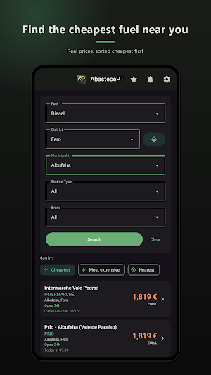 AbastecePT - Fuel in Portugal Screenshot 0