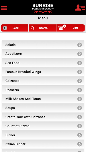Sunrise Pizza Creamery Screenshot 3