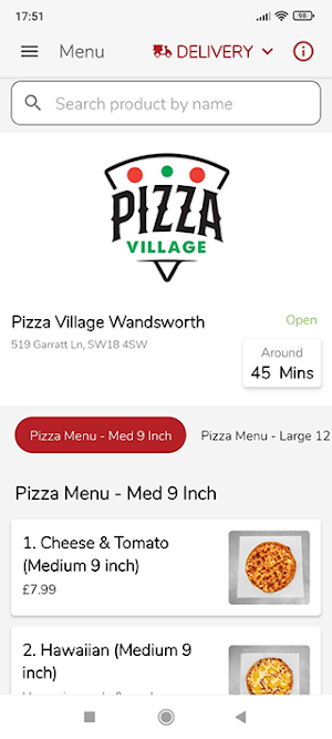 Pizza Village Wandsworth Screenshot 0