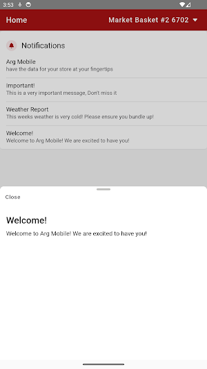 ARG Retailer App Screenshot 1