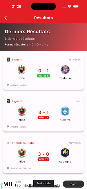 Nice infos en direct Screenshot 1
