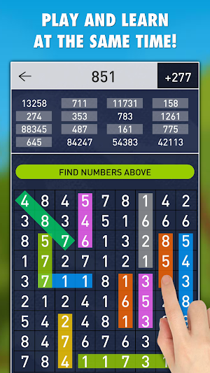 Hidden Numbers Math Game Screenshot 1