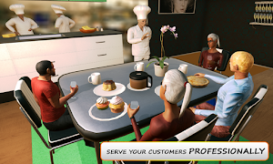 MY restaurant Manager: Virtual manager games 3D Screenshot 1