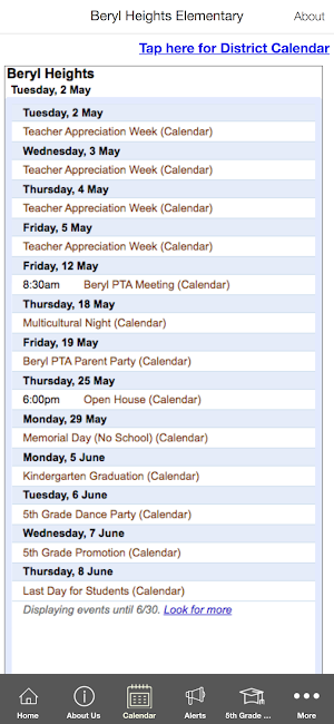 Beryl Heights Elementary & PTA Screenshot 1