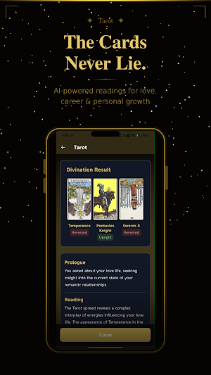 OmniOracle - AI Tarot, I-Ching Screenshot 1
