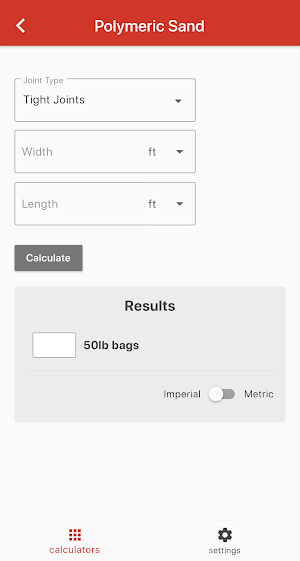 Patio Calculator Screenshot 3
