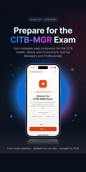 CITB HS&E Prep 2026 ® ExamCert Screenshot 0